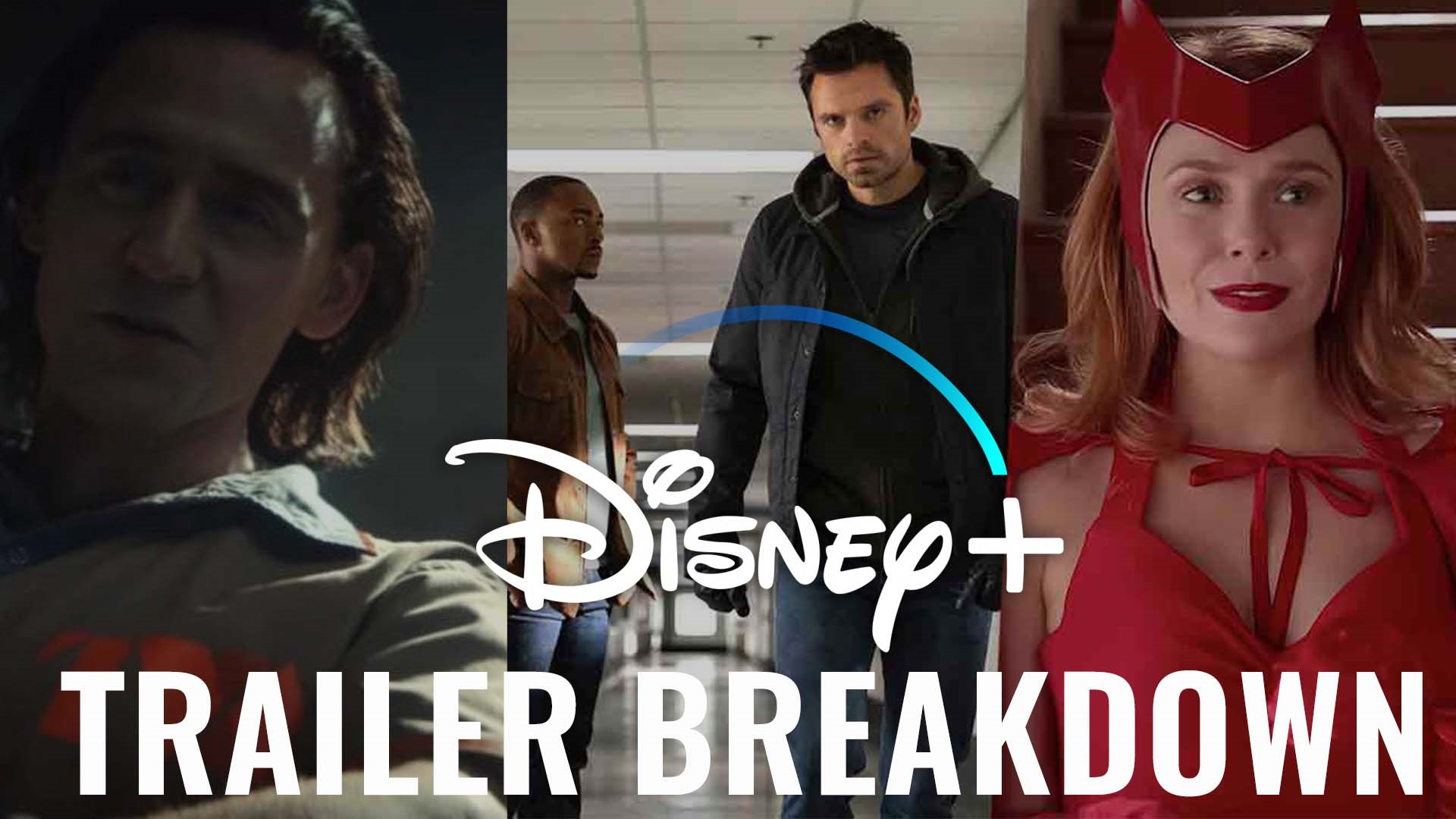 Here's a breakdown of the 30-second Super Bowl trailer for WadaVision, Falcon and the Winter Soldier and Loki coming to Disney+ this year.