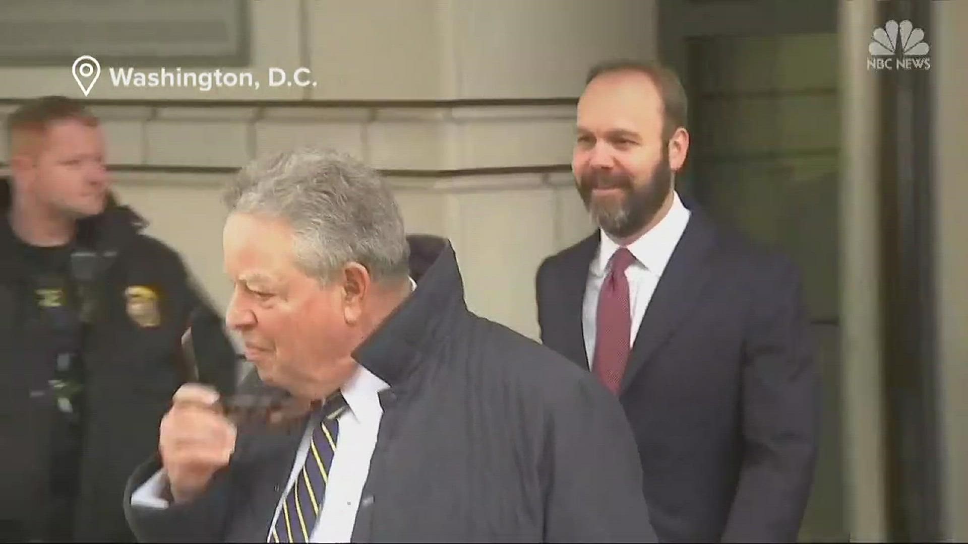 Former Trump campaign advisor Rick Gates pleads guilty to conspiracy against the United States and lying to federal agents as part of special counsel Robert Mueller's Russia probe.  NBC's Blayne Alexander reports.