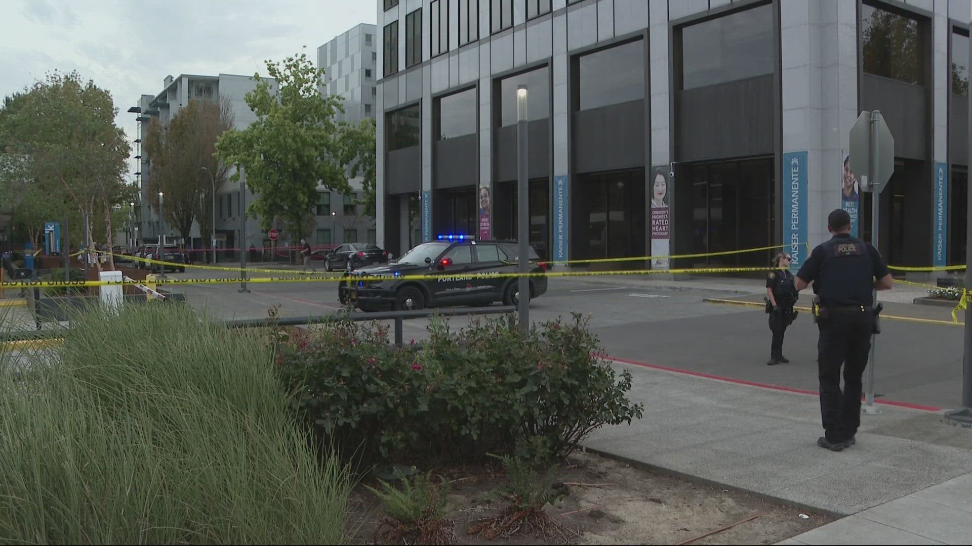 Portland police responded to reports of a shooting near Northeast Grand Avenue and Northeast 6th Avenue.