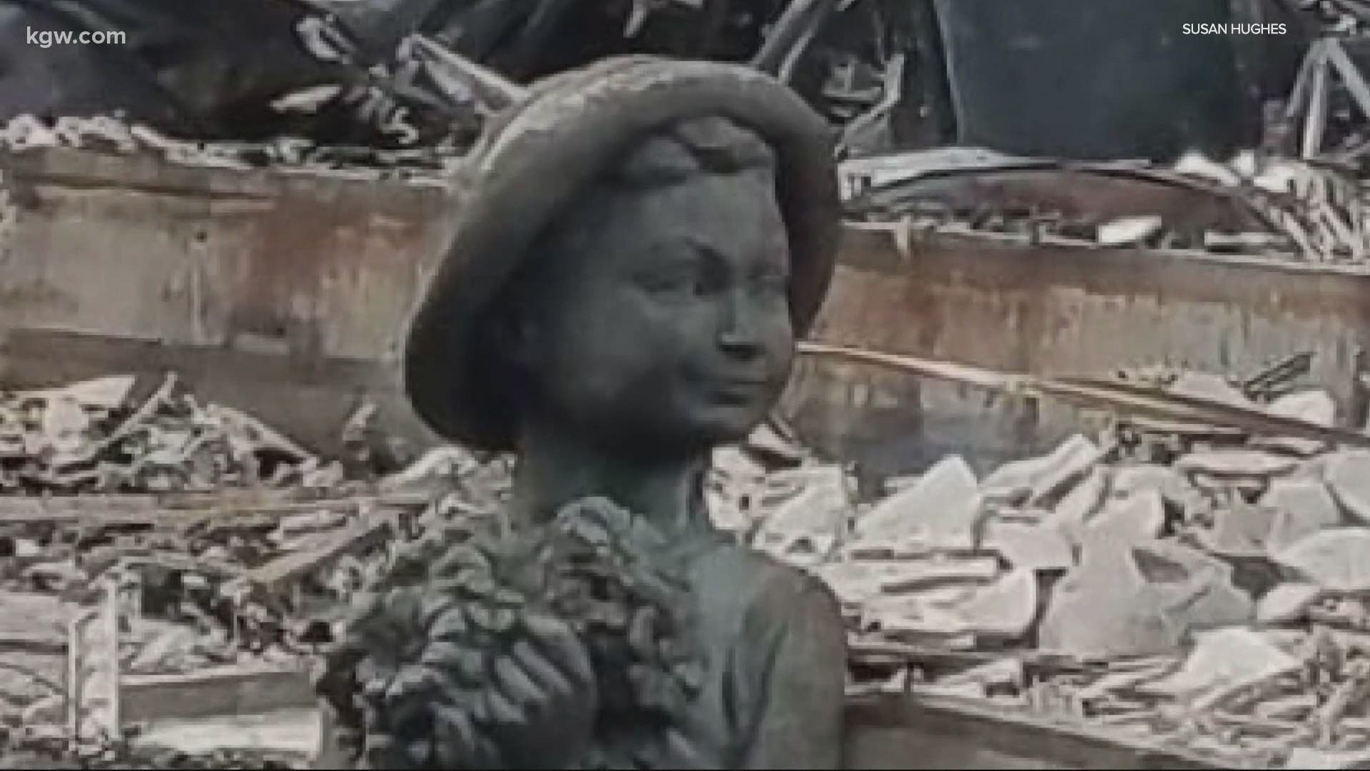 The statue became a symbol of hope for the homeowners, but now it is missing.
