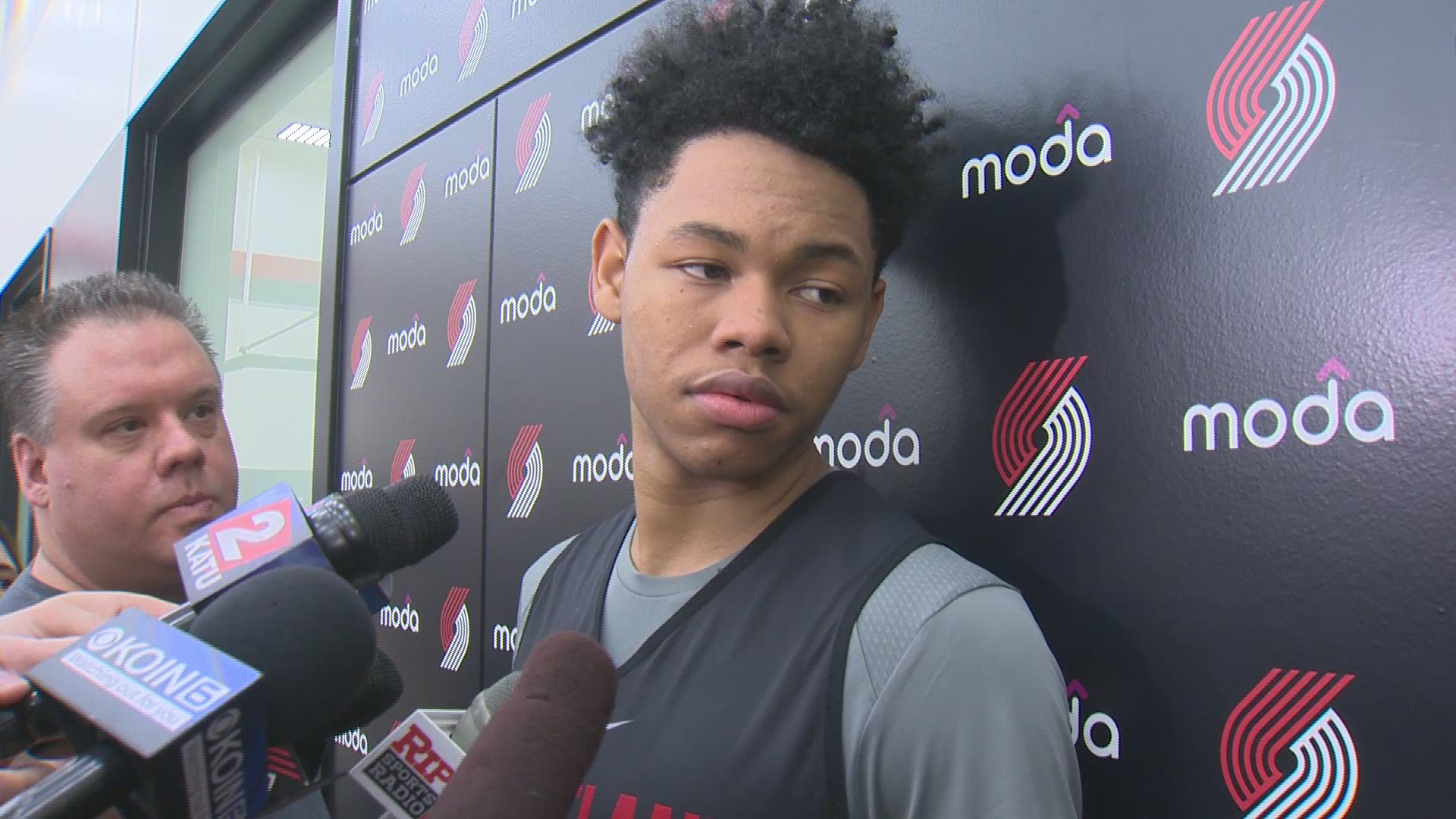NBA draft prospect Anfernee Simons worked out for the Portland Trail Blazers on Tuesday, June 19, 2018. It was Simons' second workout with the Blazers.