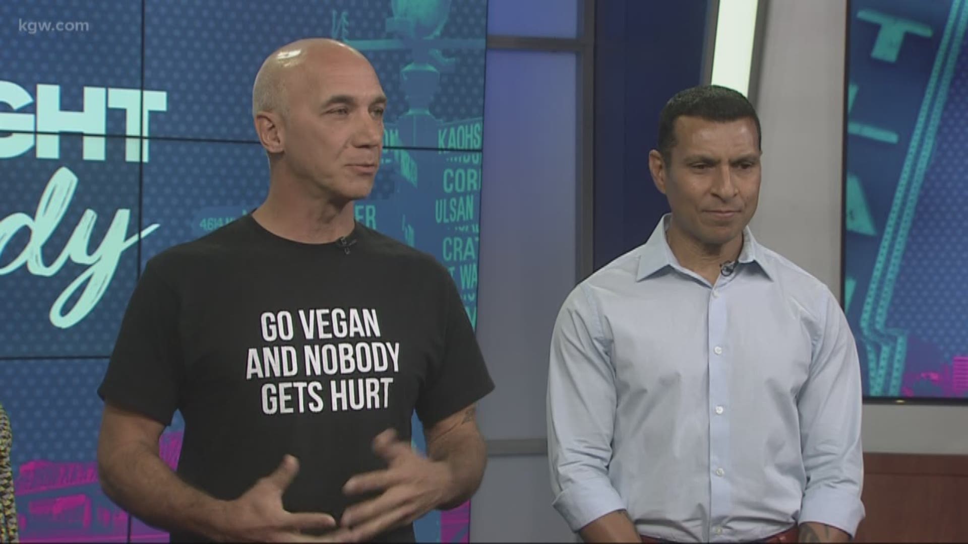 Tim Medearis and Omar Ordonez are finalists in PETA's "Sexiest Vegan Over 50" contest. Cast your vote by Sept. 27th.
#TonightwithCassidy
prime.peta.org