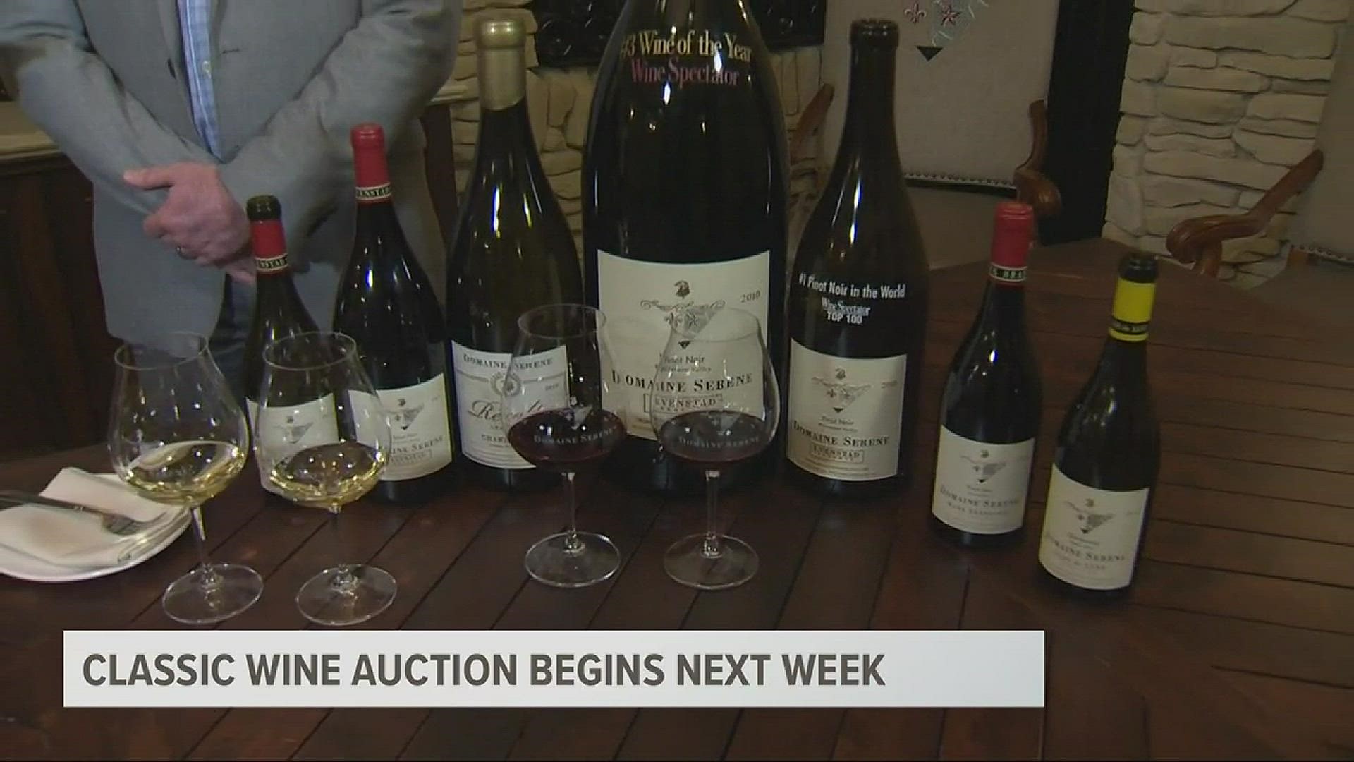 The classic wine auction starts next week.