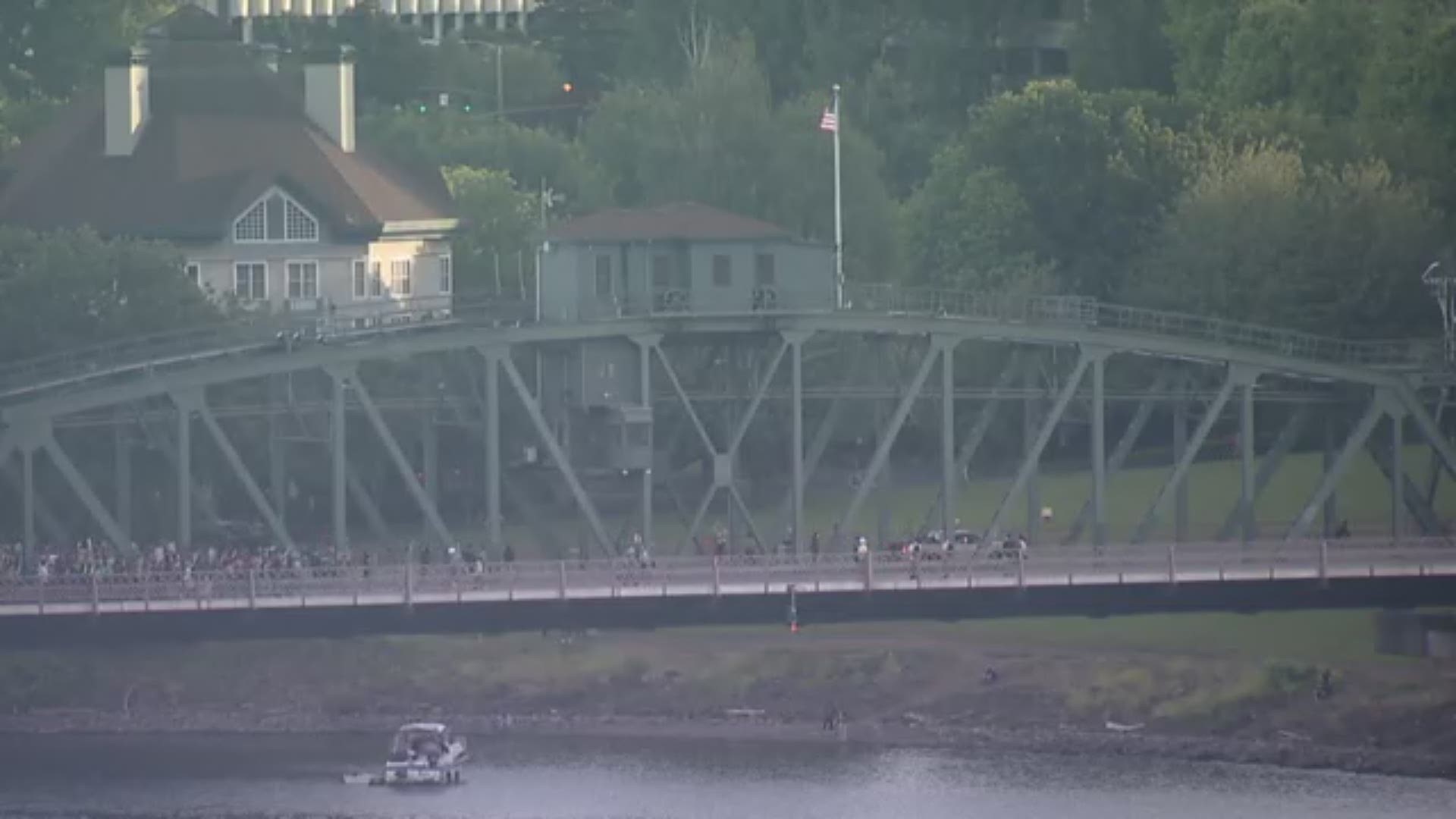 Protesters marched from Revolution Hall in Southeast Portland to Tom McCall Waterfront Park.