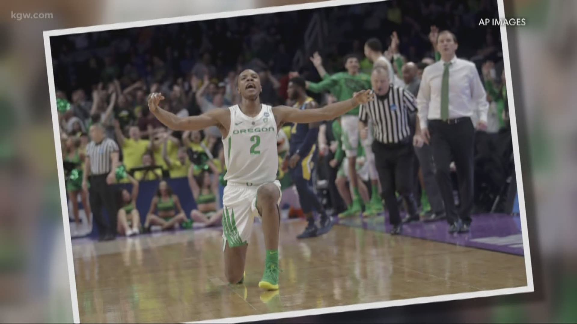 The Oregon Ducks have won 10 games in a row and are headed to Louisville to play top-seeded Virginia in the Sweet 16.