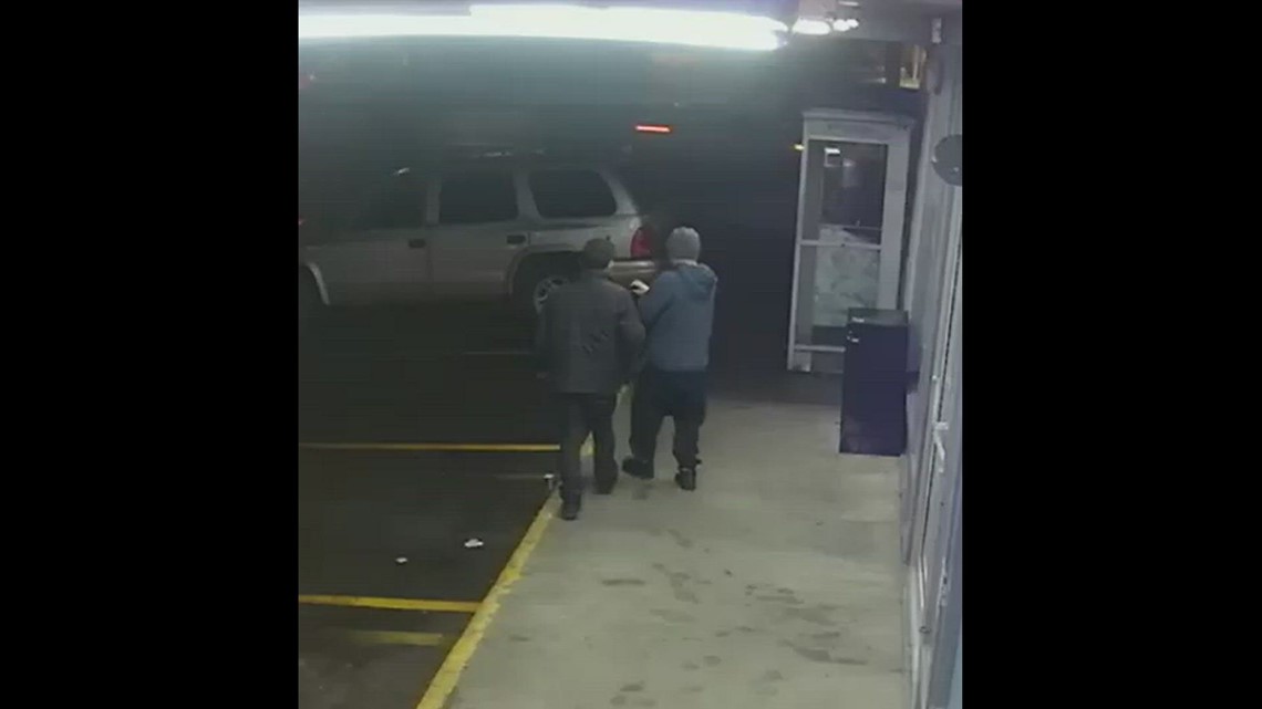 Glisan Market Northeast Portland surveillance video of attack