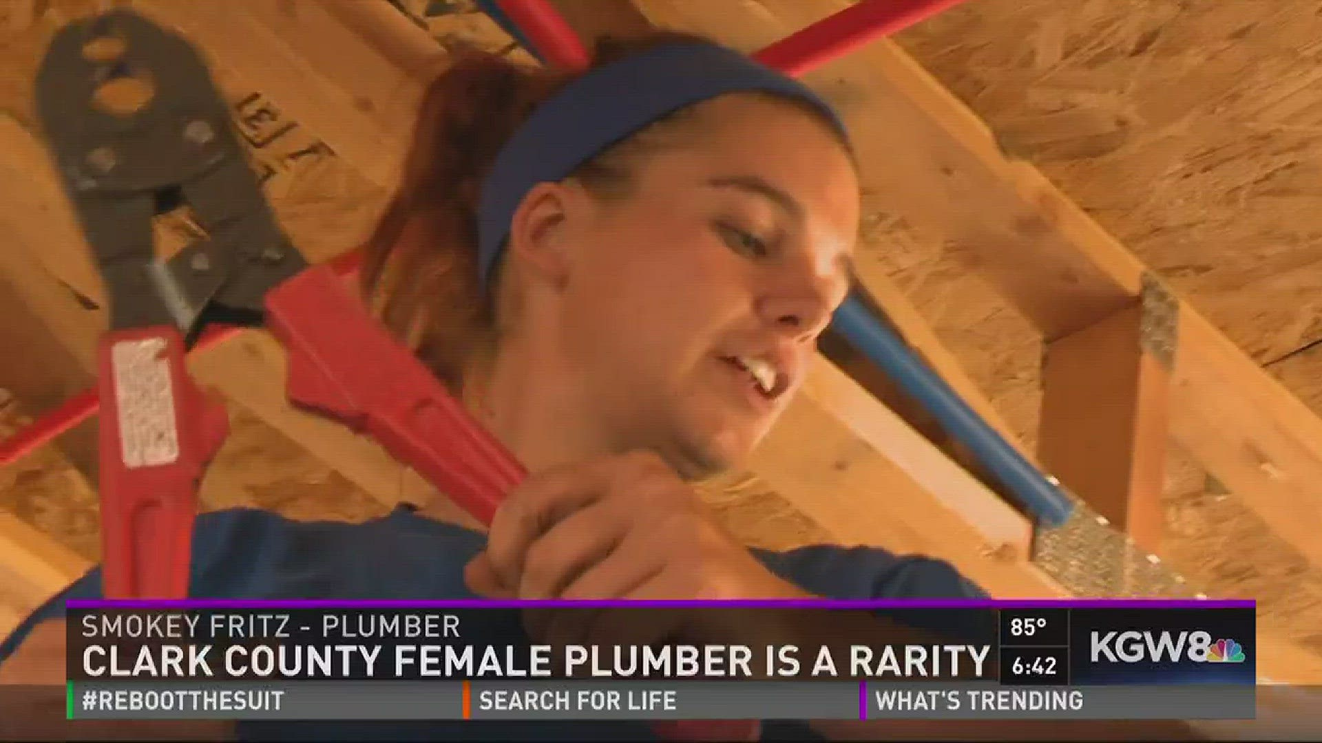 Clark Co. female plumber is a rarity