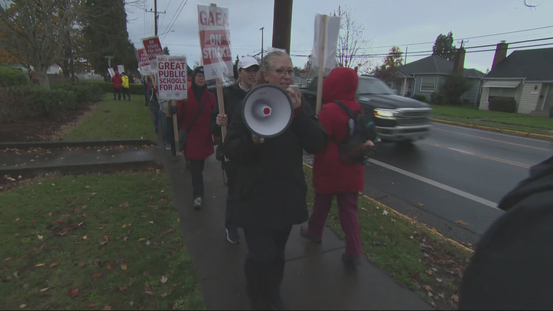 For the first time in nearly 40 years, the teachers in the greater Albany School District have gone one strike. 