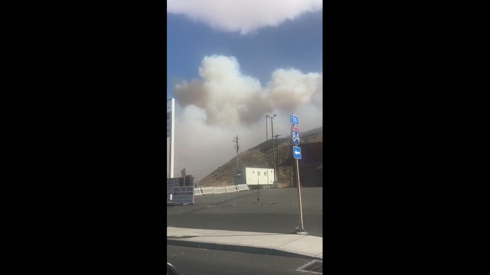 Fire breaks out in Biggs Junction, Oregon on Oct. 2, 2018. Video courtesy of Sarah Beers-Newton