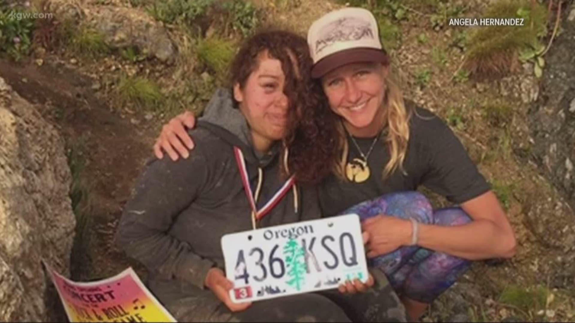 A Portland woman shares harrowing details about her fight for survival after her car plummeted over a California cliff.