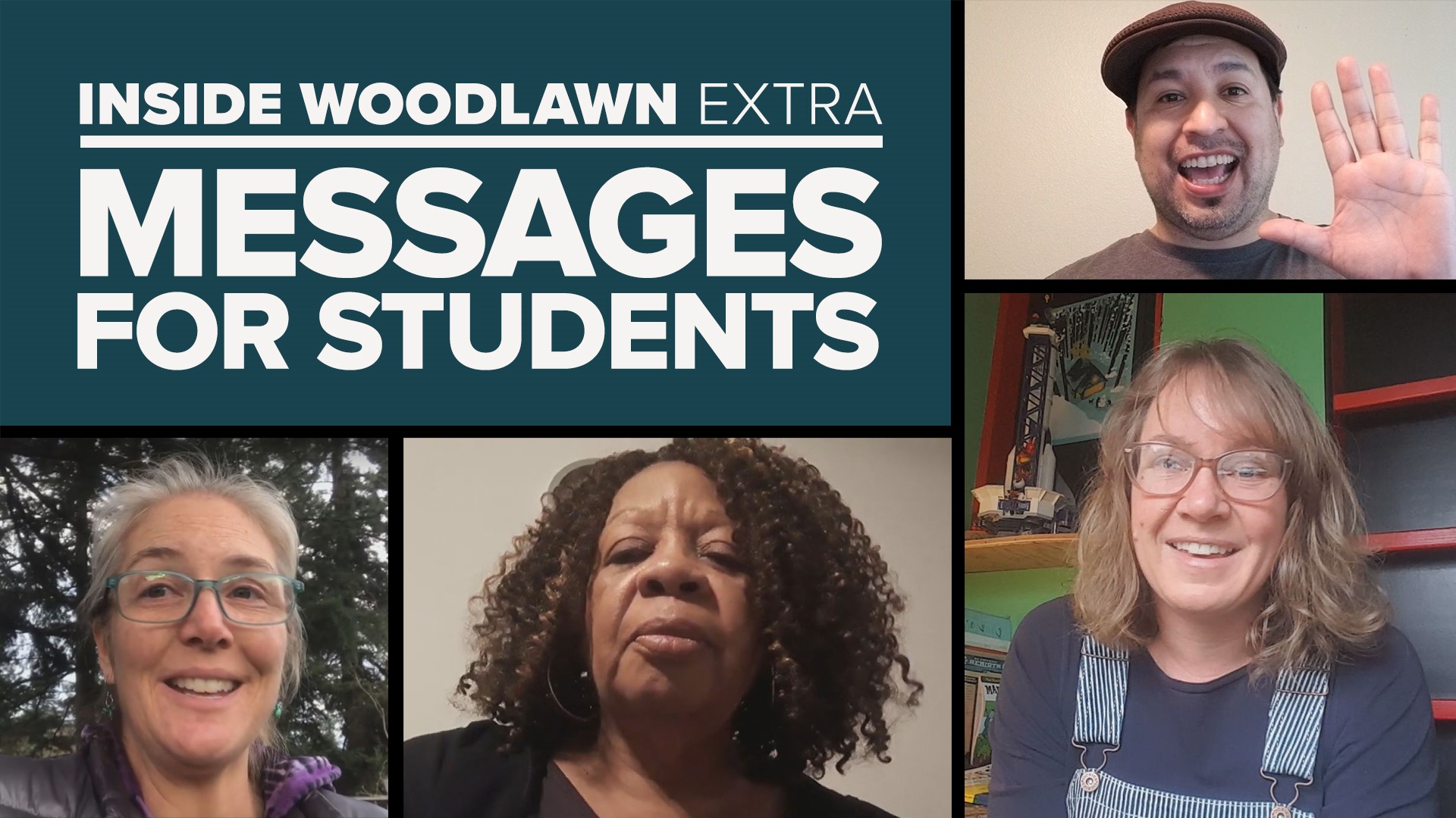 Teachers and staff at Woodlawn Elementary are missing their students as the COVID-19 pandemic keeps them apart. Here are the messages they're sending.