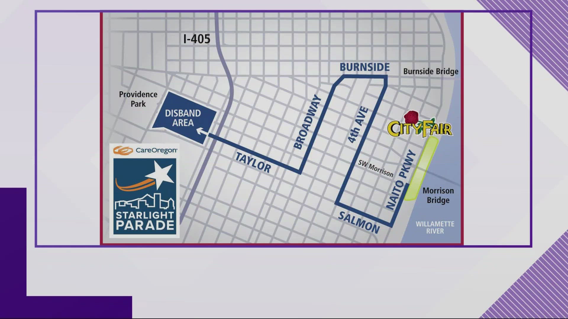 Both Portland Rose Festival Starlight Parade festivities and the Timbers' home match at Providence Park will close and detour a lot of traffic Saturday.