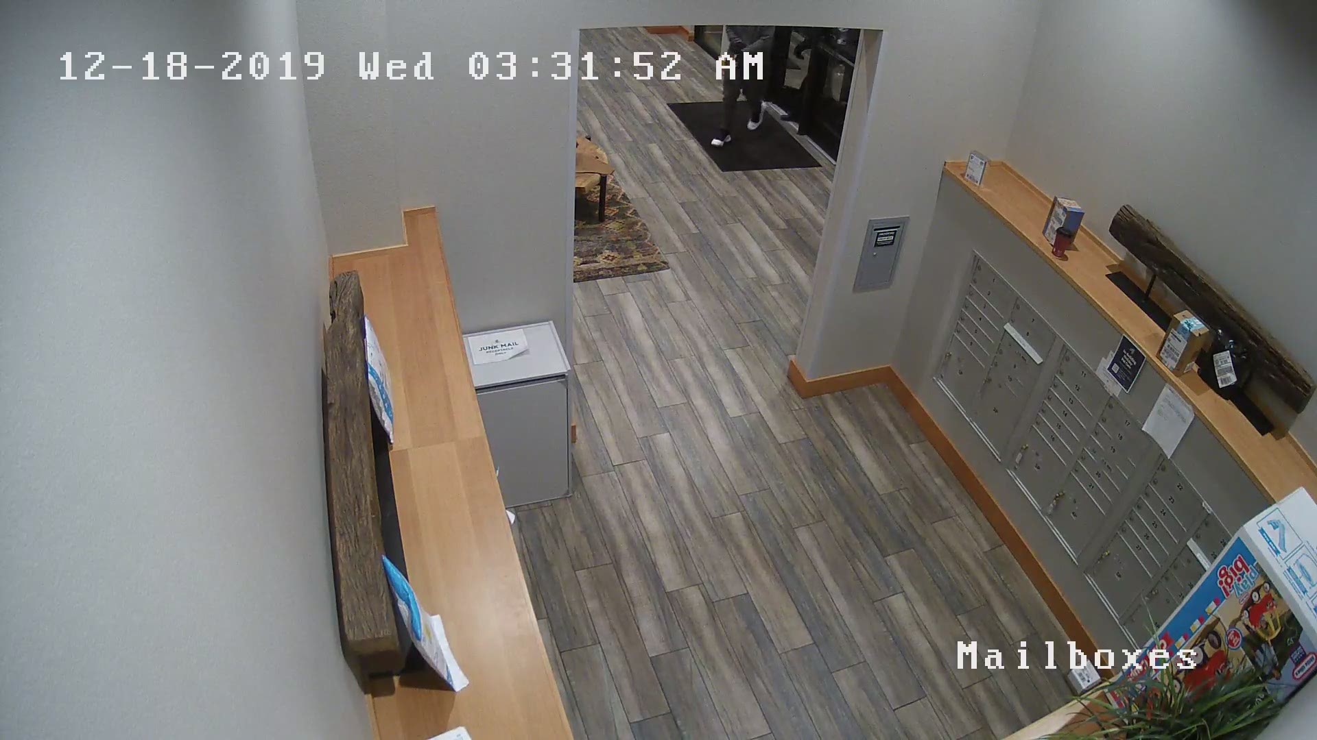 December 18th video shows 2 people stealing packages from a mail room in southeast Portland