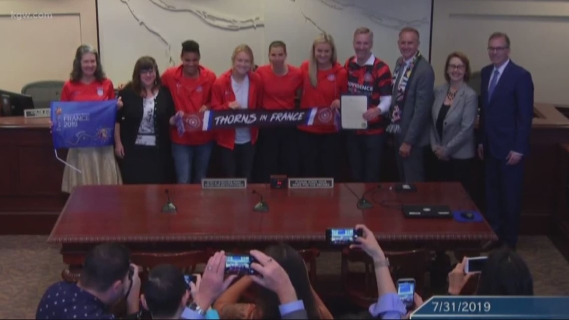 Portland Thorns honored by city council