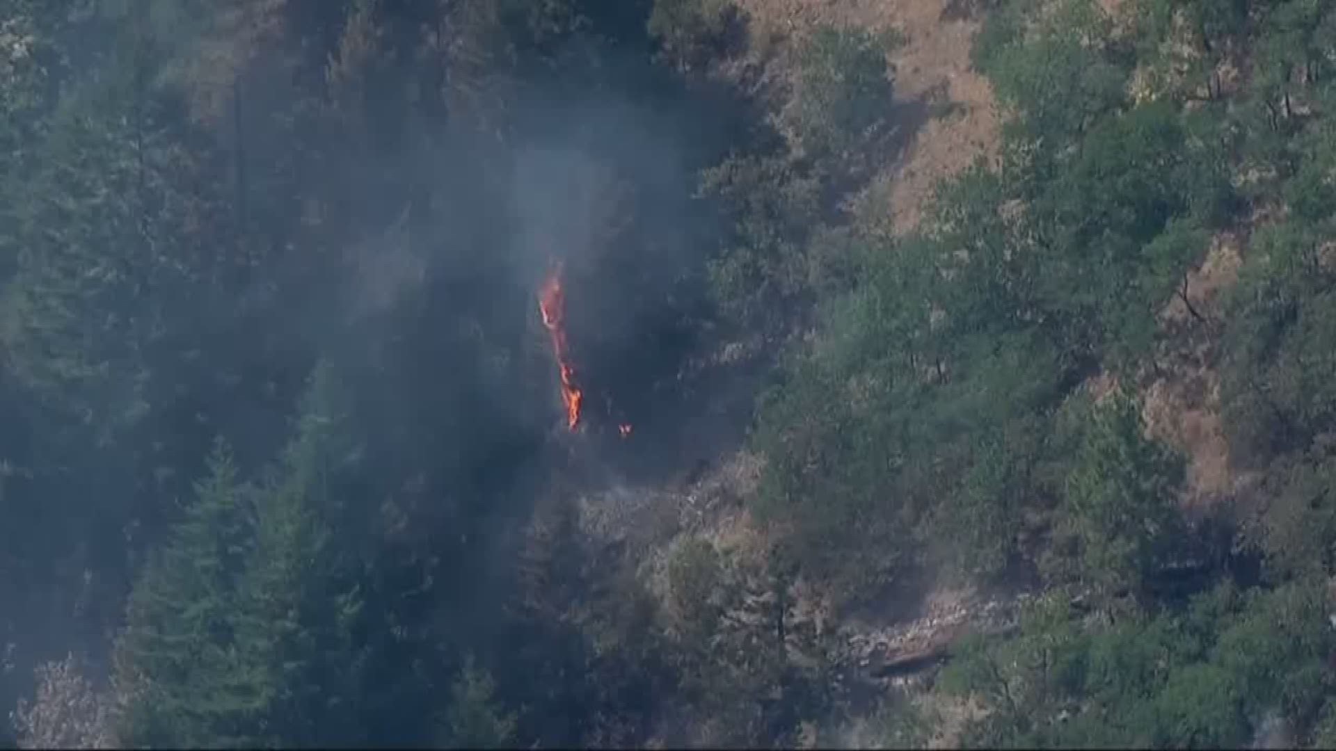Hiking trails closed due to wildfire