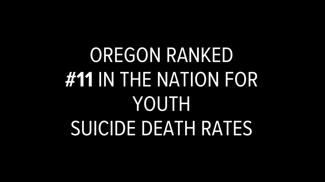 Oregon is now ranked 11th highest in the nation for youth suicide death