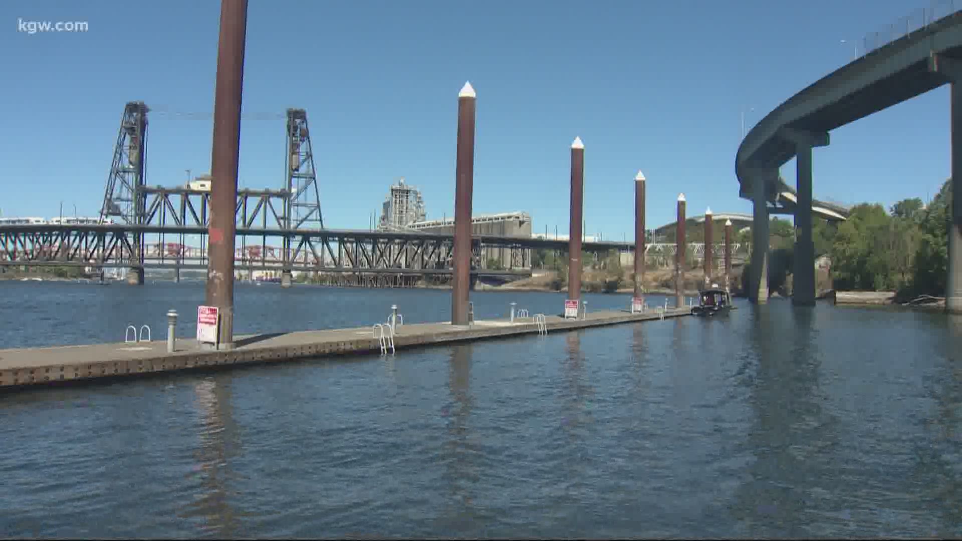 The Kevin Duckworth Memorial Dock is now a popular swimming hole. Keely Chalmers shows us the transformation.