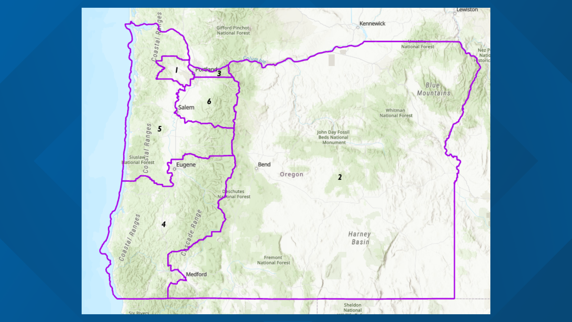 Oregon lawmakers submit initial redistricting maps | kgw.com