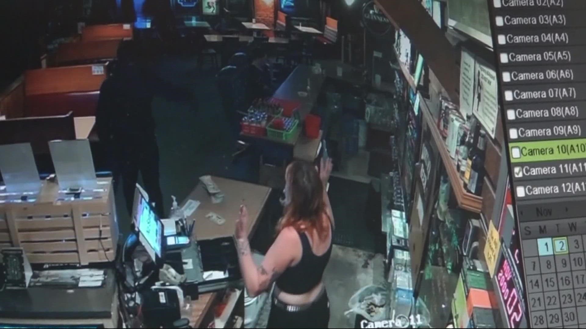 There have been two armed robberies at Katie O'Brien's Restaurant in Northeast Portland in the past month. KGW's Christelle Koumoue spoke to the manager.