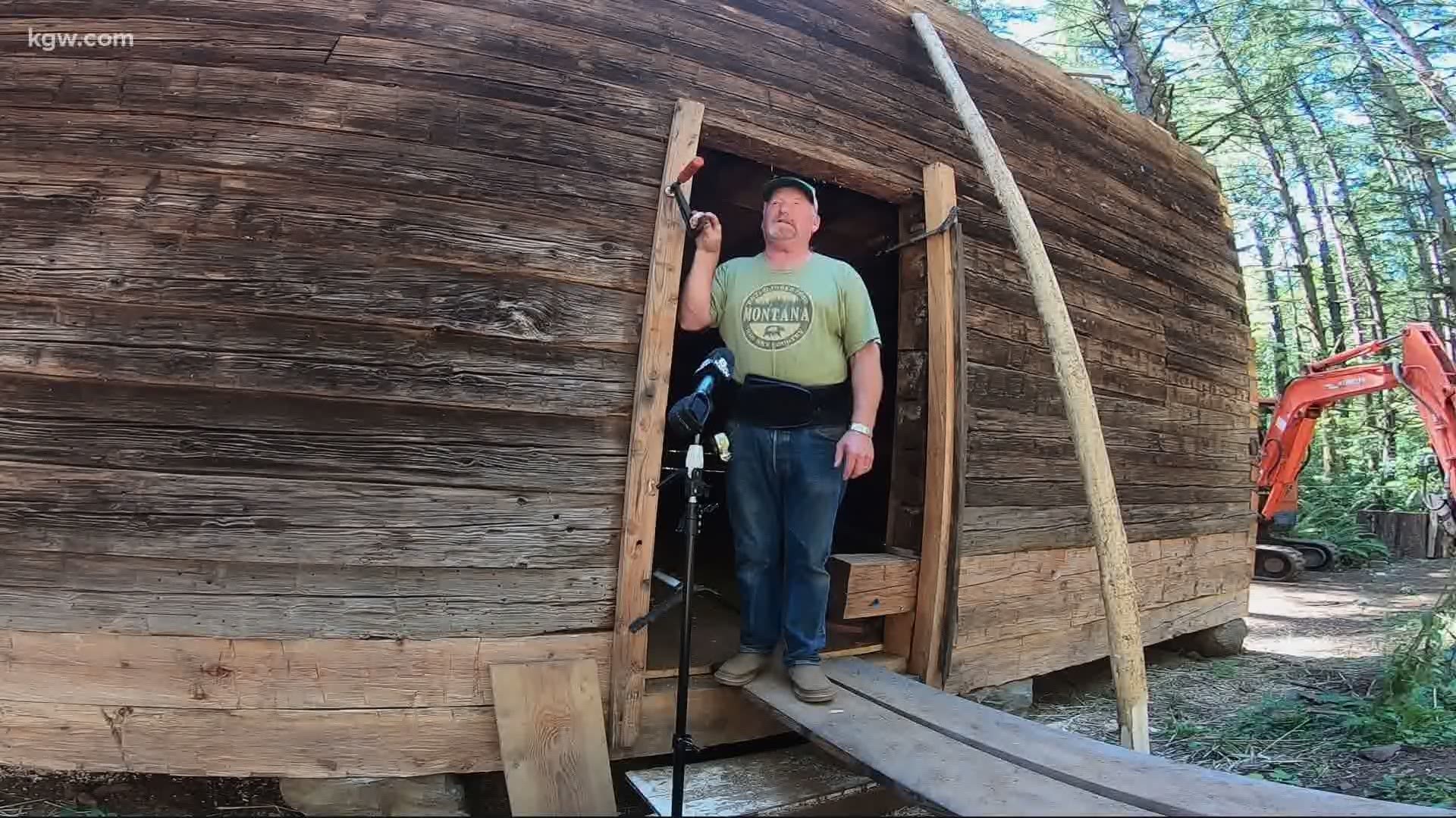 Volunteers and historians are rebuilding a log house in Oregon. Steve Redlin explains how the project could lead to new information about Oregon’s history.