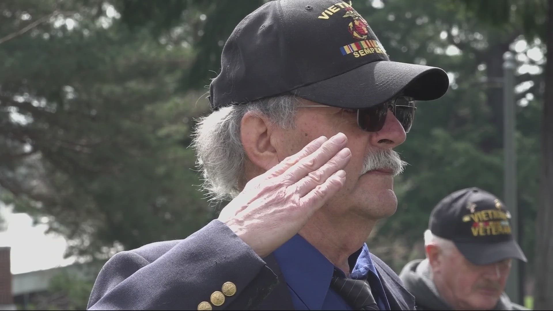 Veterans gathered today at the Clark College campus to honor the 50 year anniversary of the last troops who were pulled from Vietnam marking the end of the war.