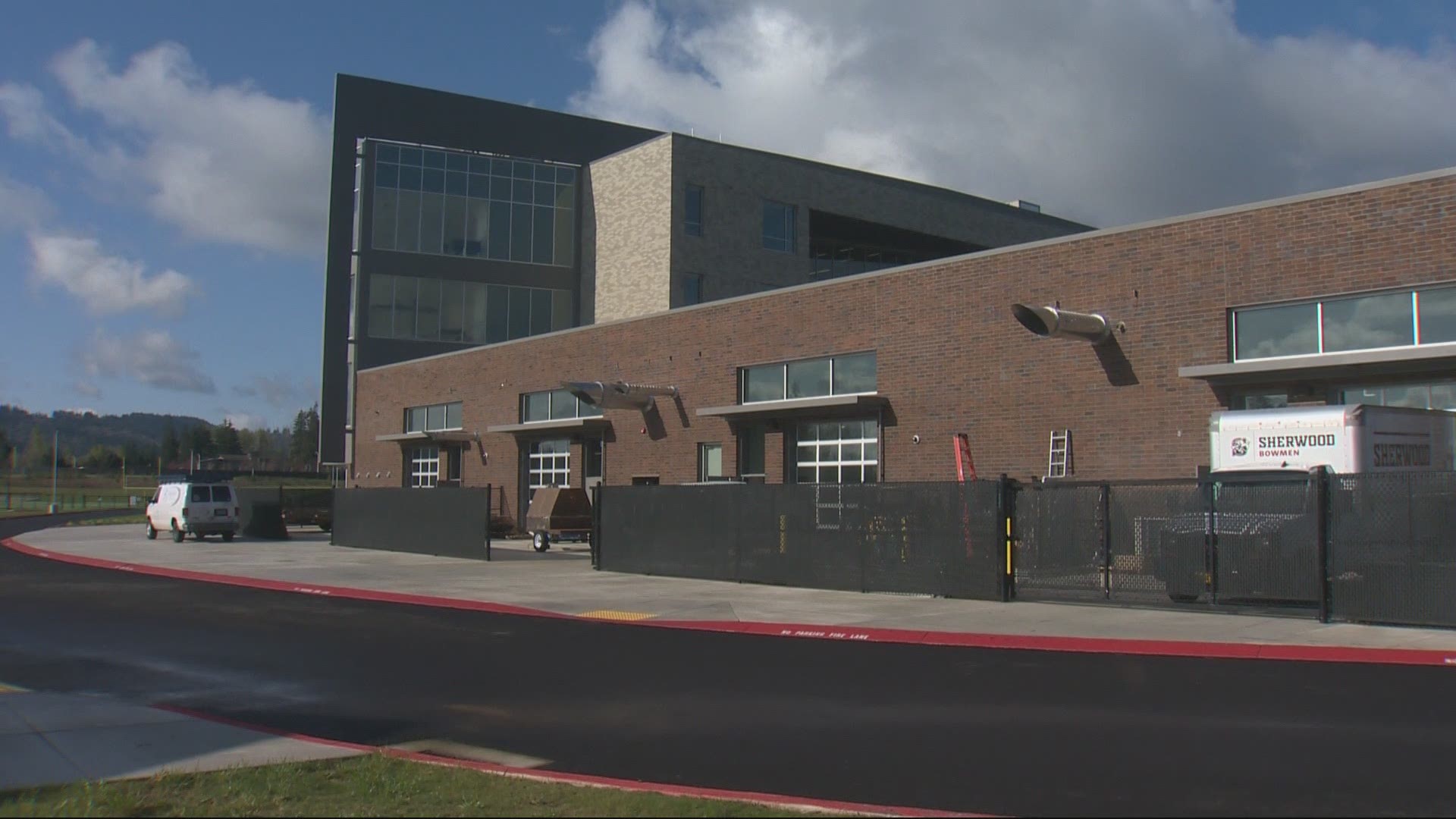 Teachers are trying to use the school's new construction as an opportunity to get more students interested in careers they may not have thought about.