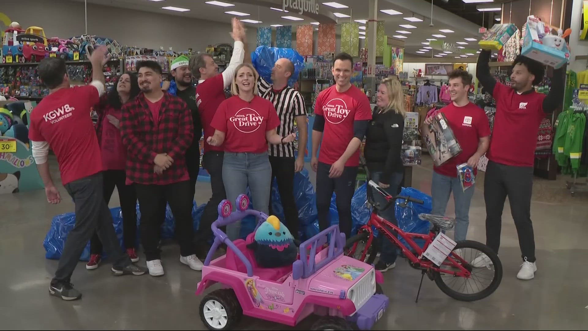 The KGW Great Toy Drive is an annual tradition in its 35th year, that helps collect toys to families in need across the area. The drive goes through Friday, Dec. 15.