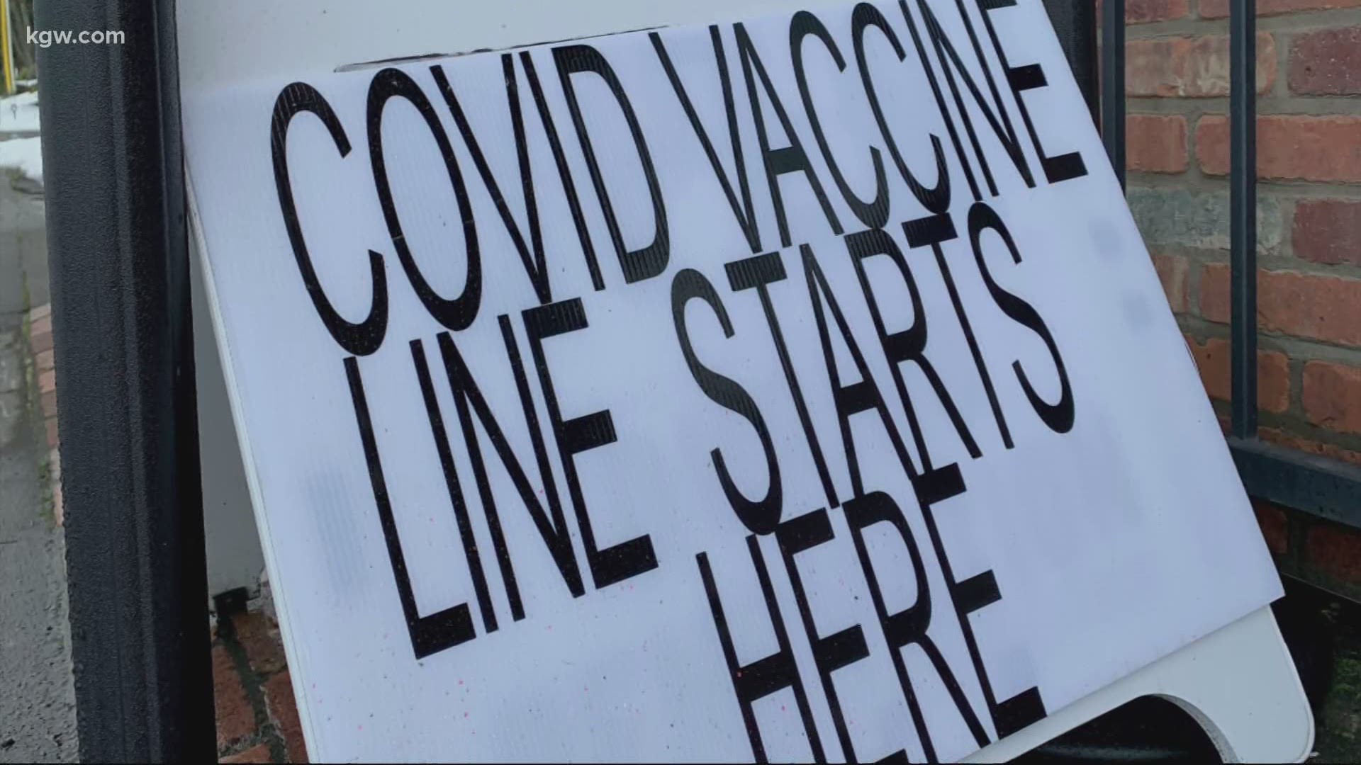 This was a catch-up day for some who missed their vaccine shots in Oregon and Southwest Washington because of the weather.