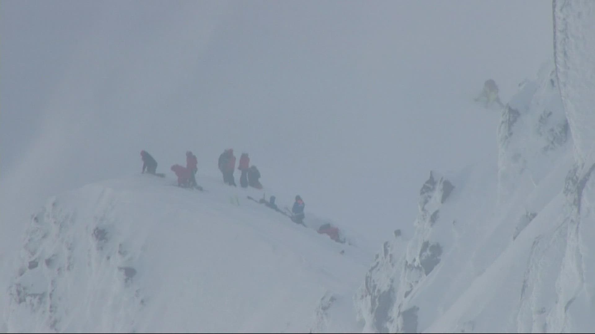 A major rescue effort came to a sad end Sunday, March 6, when a climber died and another was critically injured in a fall on Mount Hood. Joe Raineri reports.