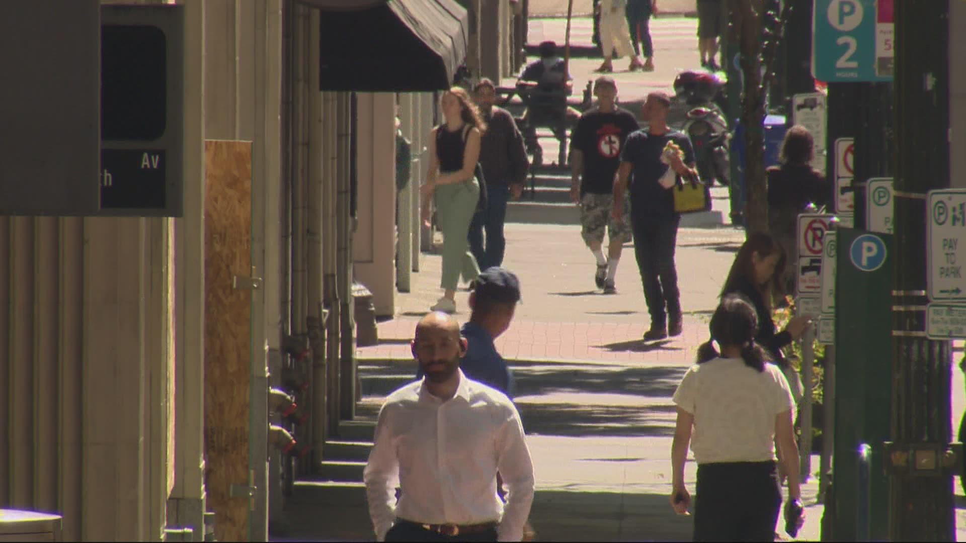 Portland is throwing a weekend celebration to announce the reopening of downtown. The city is encouraging people to come back to area businesses.