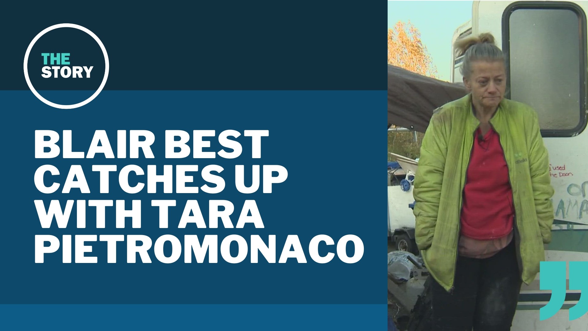 In December, reporter Blair Best helped Tara Pietromonaco get off the streets and into transitional housing. Tomorrow we see how she's been in the months since.