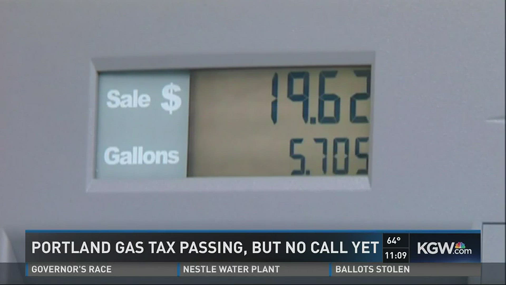Portland gas tax passing, but no call yet