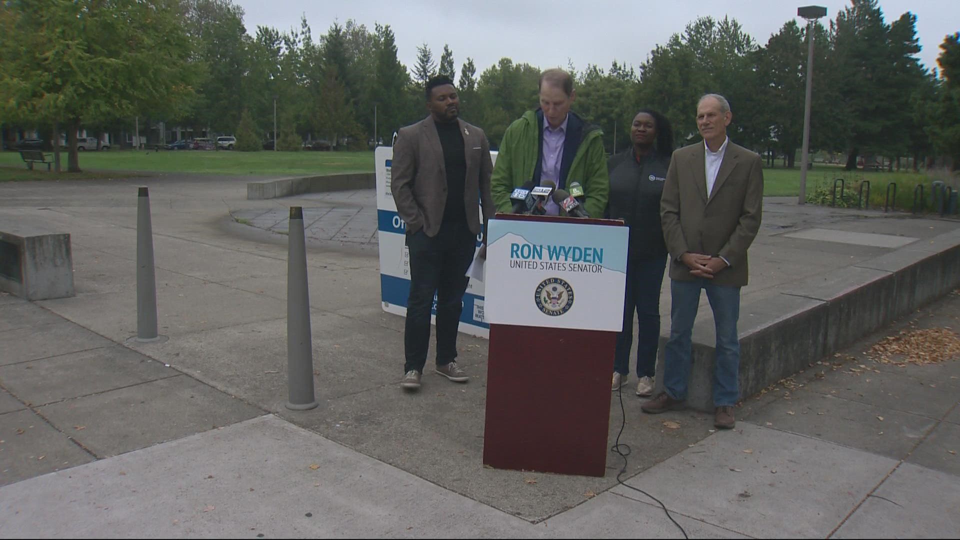Current U.S. Senator and current candidate Ron Wyden speaks on voting rights with the upcoming election.