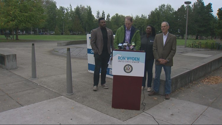 Current U.S. Senator and current candidate Ron Wyden speaks on voting rights
