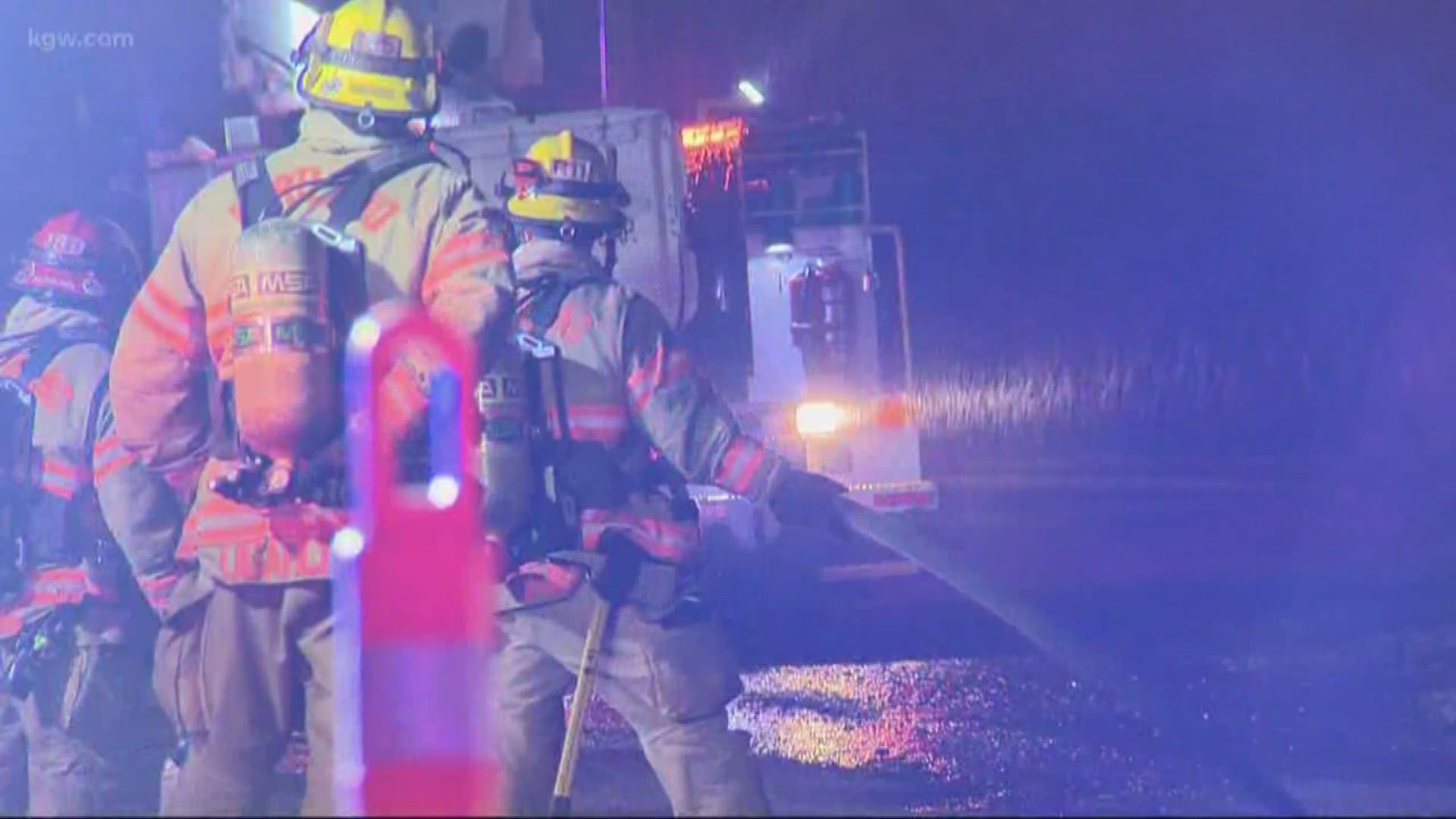 A body was found in a burned warehouse in Southeast Portland.