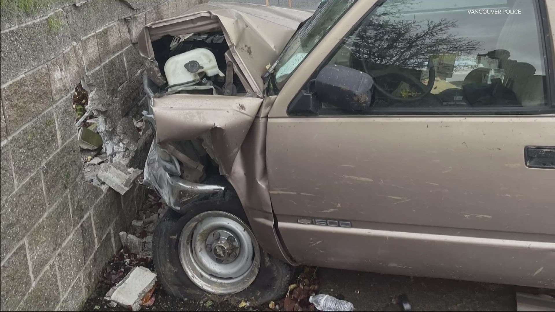 A drunk driver hit a patrol car, then another driver ran into a concrete wall, both on Saturday morning.