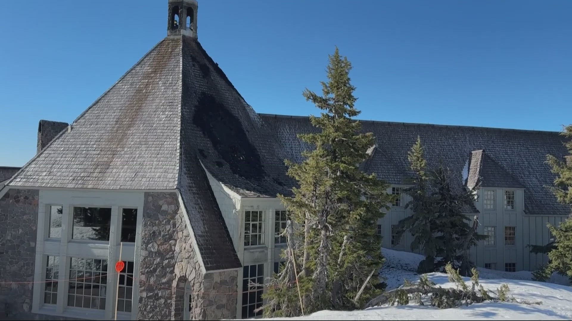 A fire broke out at the historic Timberline Lodge Thursday evening. So far, damages appear to be minimal, Timberline said.