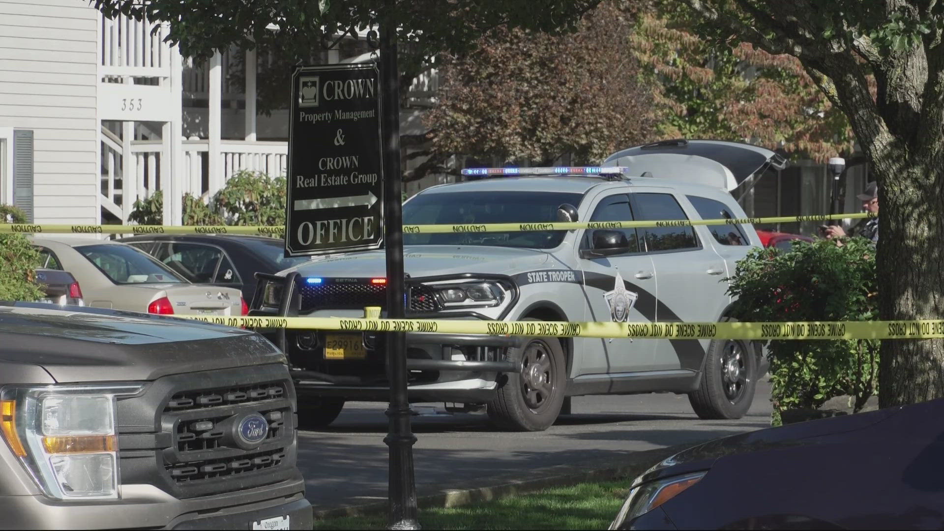 Salem police said that a woman reported she was being kidnapped early Friday morning. Two responding officers shot a 34-year-old man.