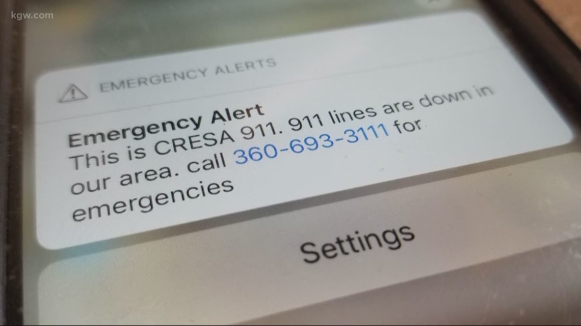 Startled Oregonians get 911 outage alert from Clark County | kgw.com