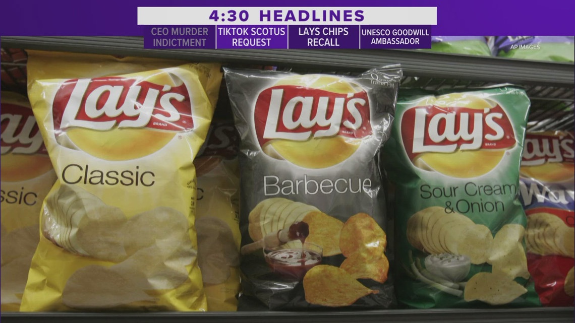 Lays chips sold in Oregon, Washington recalled