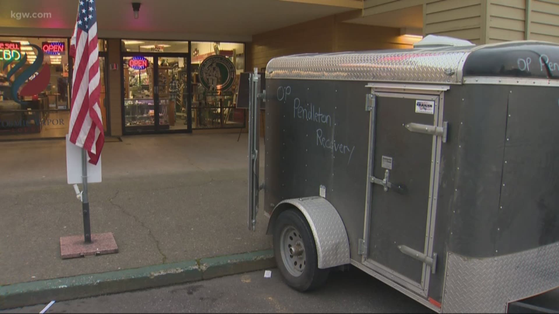 As floodwaters start to recede in Pendleton, the need for help is rising. Here in Portland, KGW's Katherine Cook shows how one nonprofit is collecting supplies.