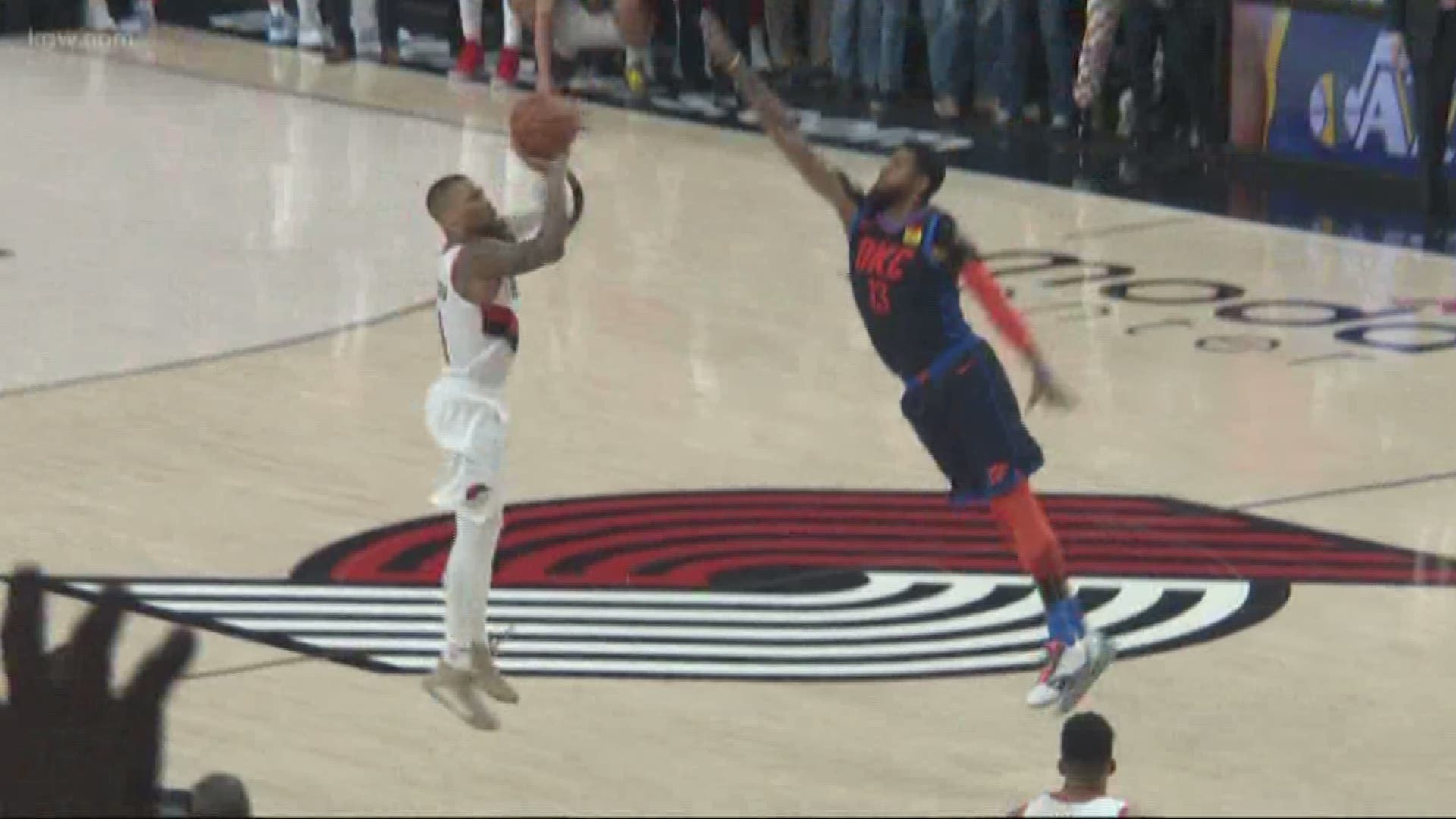 logo Lillard + buzzer beater Lillard = top 5 buzzer beaters @verizon