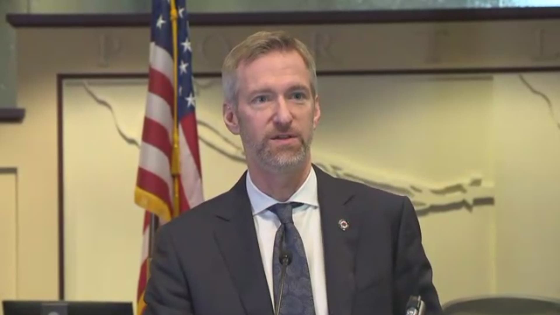 Portland Mayor Ted Wheeler's monthly press conference, for January 2019