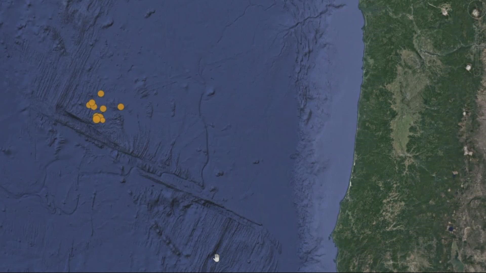 There's been a cluster of more than 80 earthquakes off the Oregon Coast this week. Experts say they're a good reminder to be prepared for "the Big One."