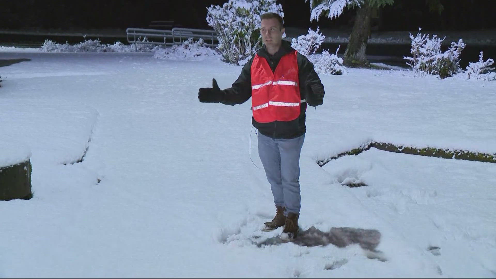 Winter weather drops more snow on the Coast Range | kgw.com