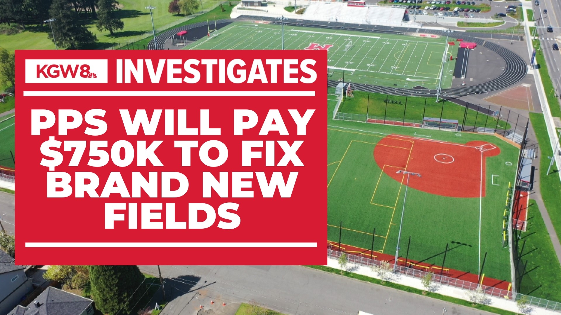 A KGW investigation found the baseball and softball fields have been unusable for two years following a multi-million dollar renovation at McDaniel High School.