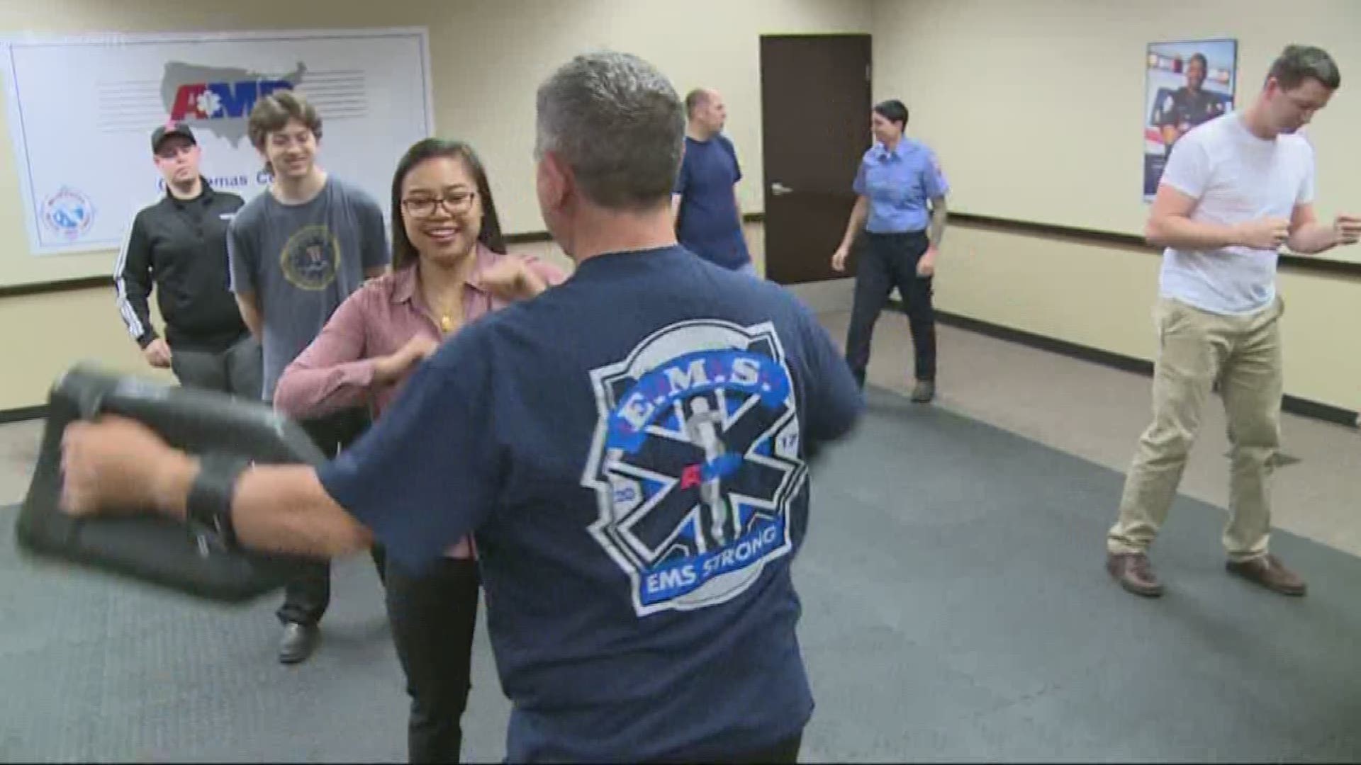 The people tasked with saving lives say, more and more, their lives are being put in danger. So now, paramedics and EMTs have started going through mandatory "self-defense classes."