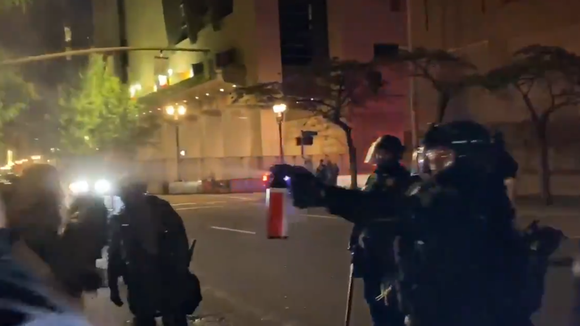 Aggressive police tactics at Portland protest draws criticism, governor asks for a review