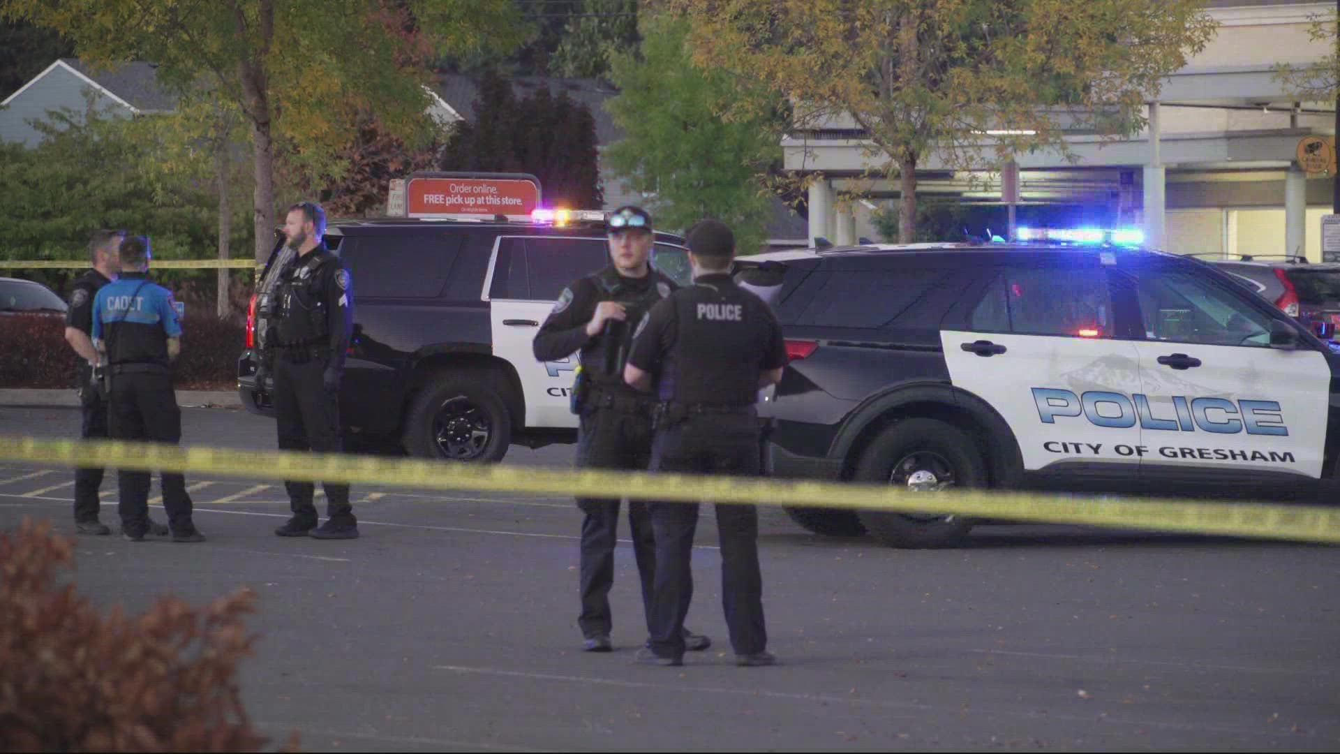One person died Monday night after a shooting outside a Walmart store on W. Powell Blvd in Gresham.