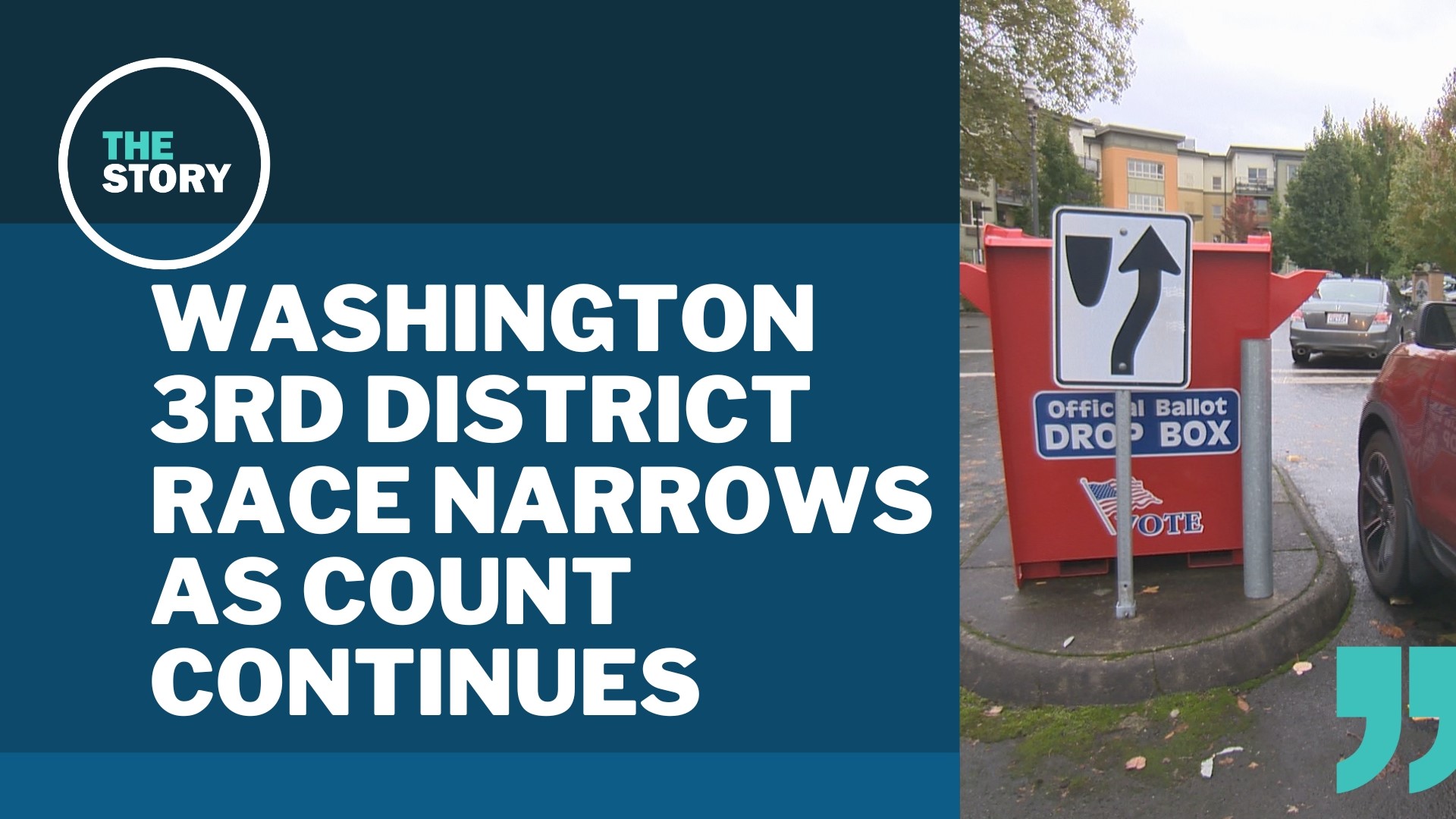 Washington’s 3rd Congressional District race between Democrat Marie Gluesenkamp Perez and Republican Joe Kent continues to hang in the balance.